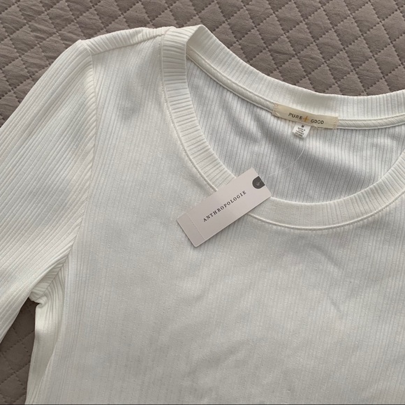 COPY - Anthropologie Pure and Good Ribbed Shirt - Picture 5 of 8
